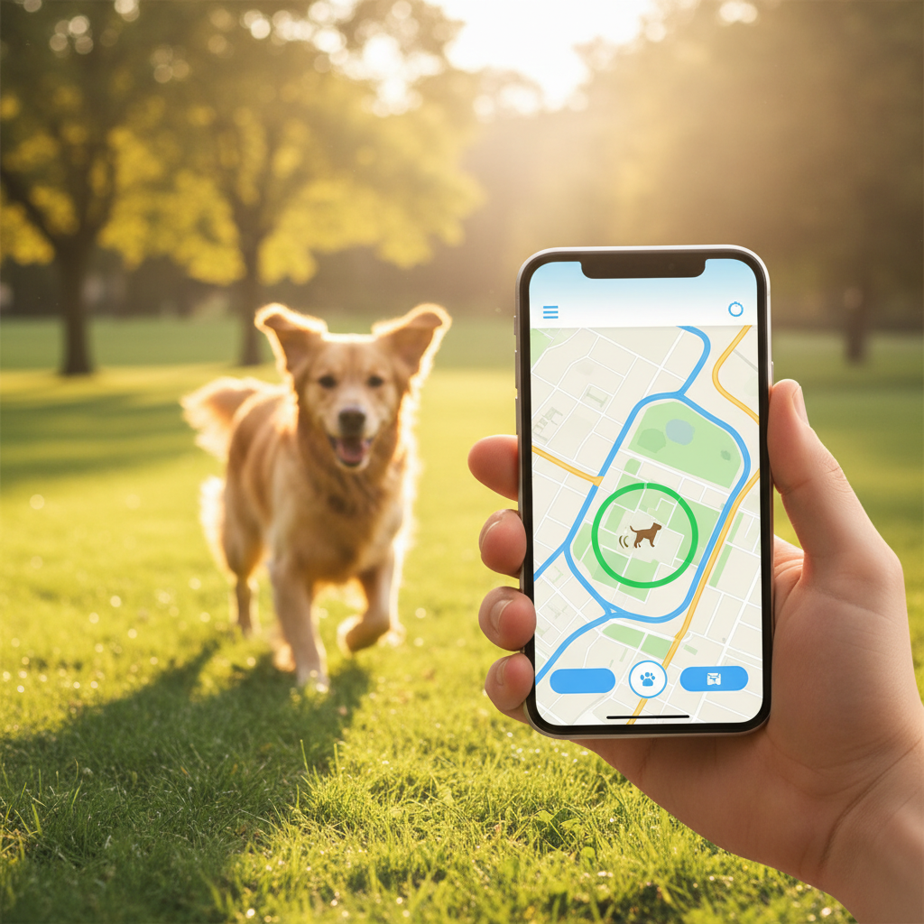 Interface application GPS pour chien
