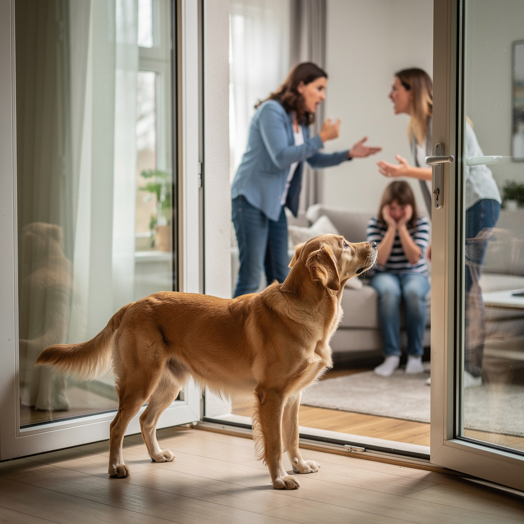 Comment le stress familial influence-t-il la fugue du chien ?