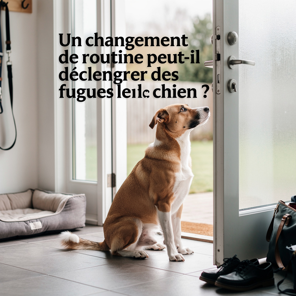 Un changement de routine peut-il déclencher des fugues chez le chien ?