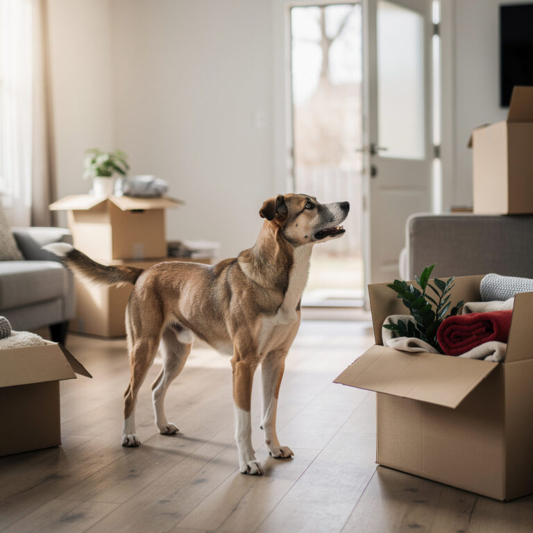 Un déménagement peut-il provoquer la fugue d’un chien ?