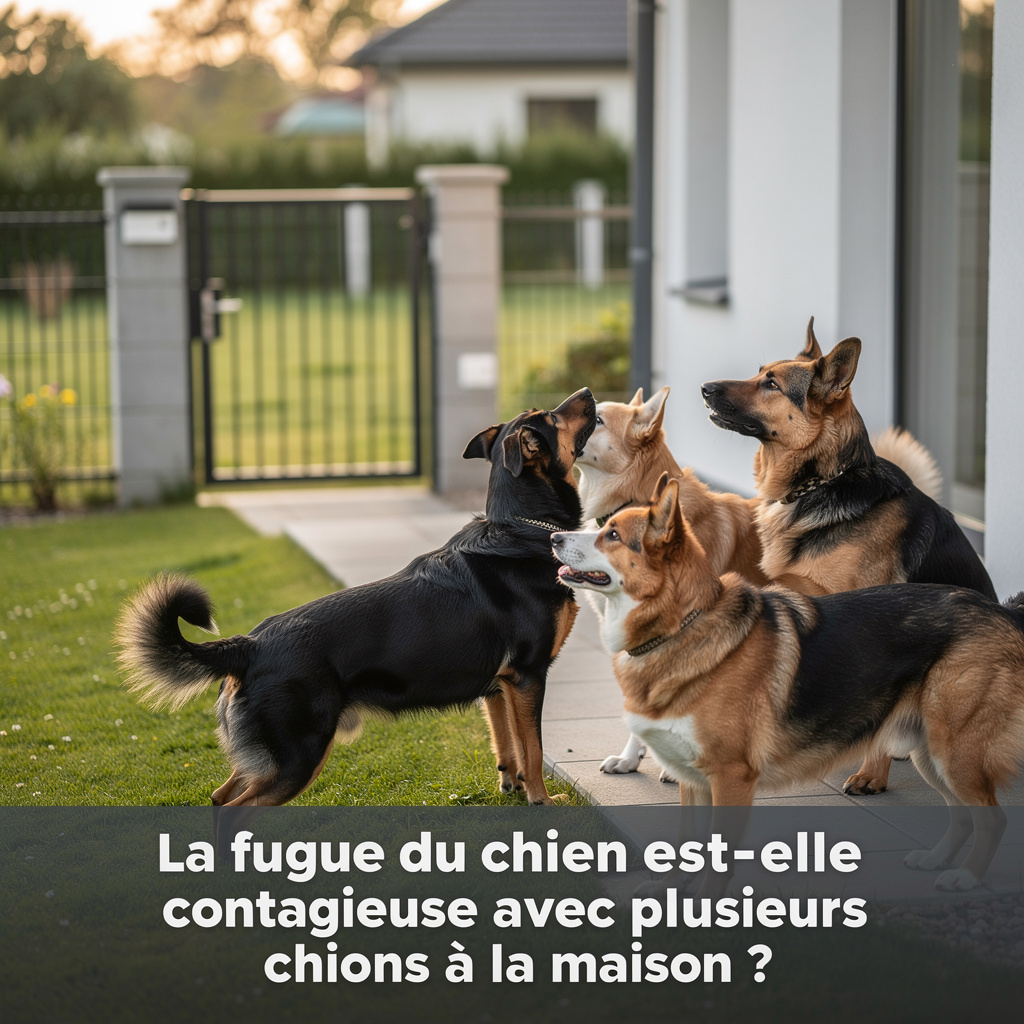 La fugue du chien est-elle contagieuse avec plusieurs chiens à la maison ?