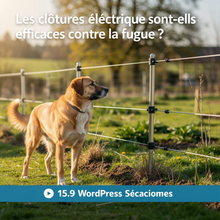 Les clôtures électriques sont-elles efficaces contre la fugue ?