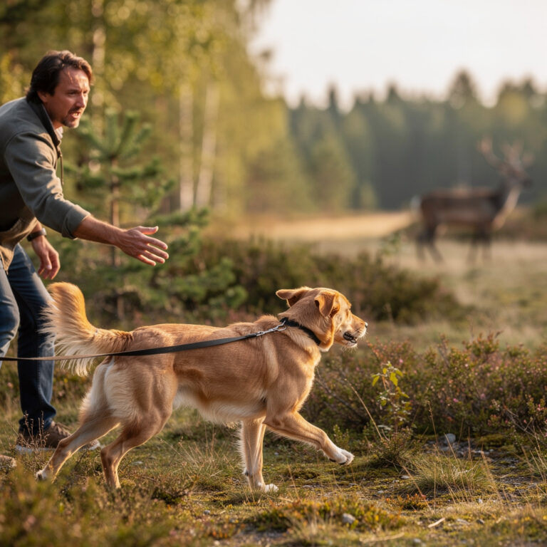 Que faire si mon chien fugue pour chasser des animaux sauvages ?